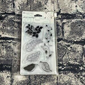 Autumn Stamps LEAVES Clear Stamps